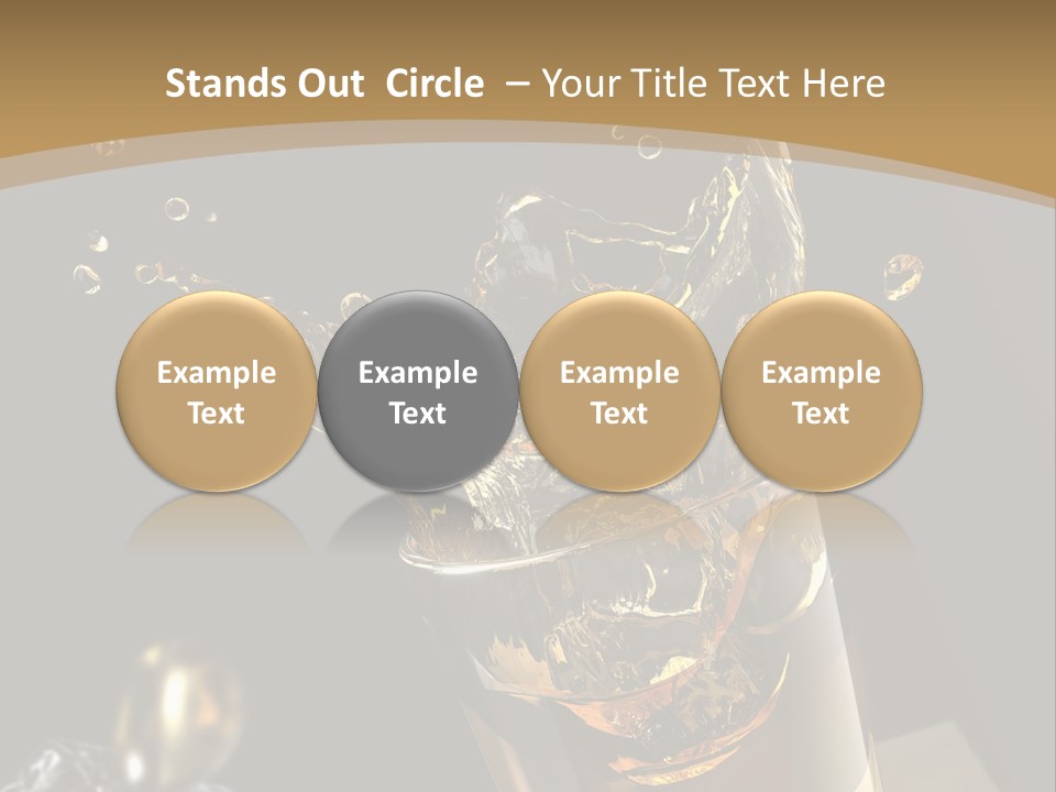 Ice Cube Splash PowerPoint Template