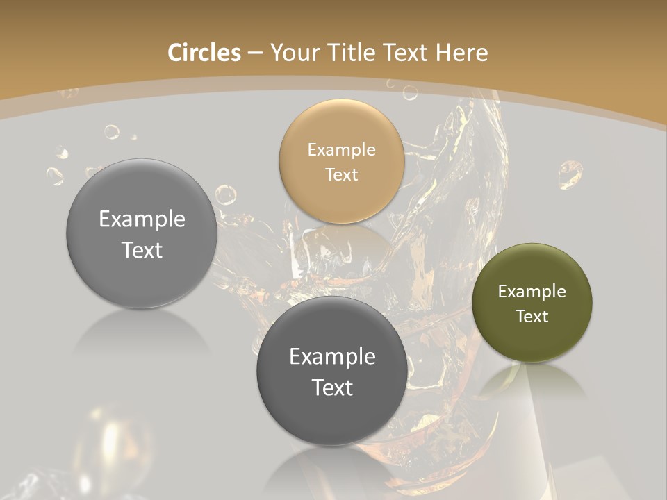 Ice Cube Splash PowerPoint Template