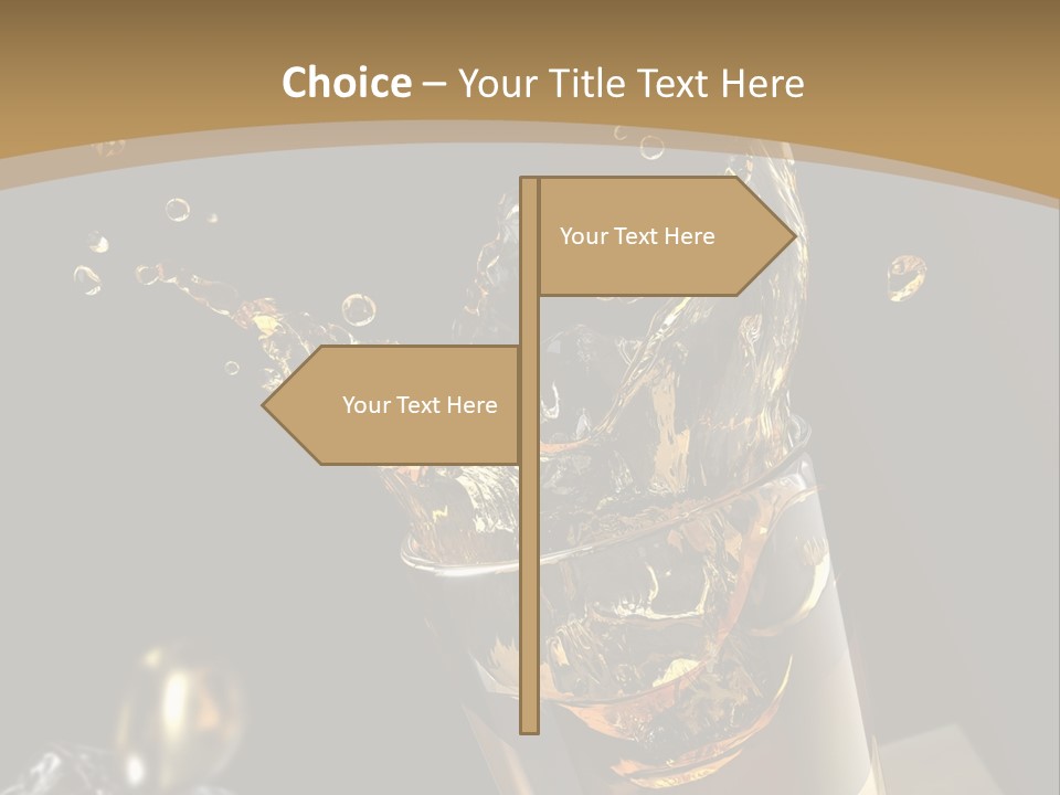 Ice Cube Splash PowerPoint Template