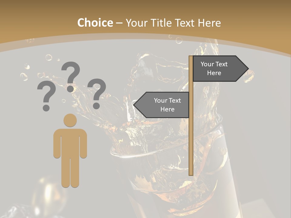 Ice Cube Splash PowerPoint Template