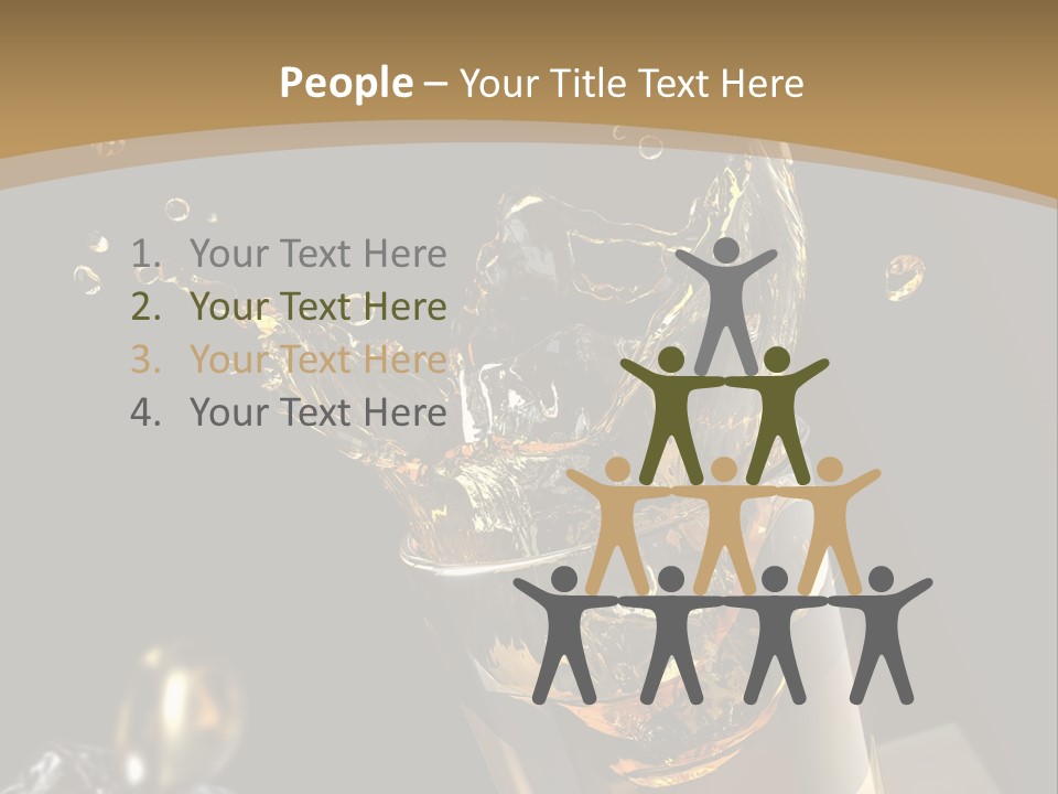 Ice Cube Splash PowerPoint Template