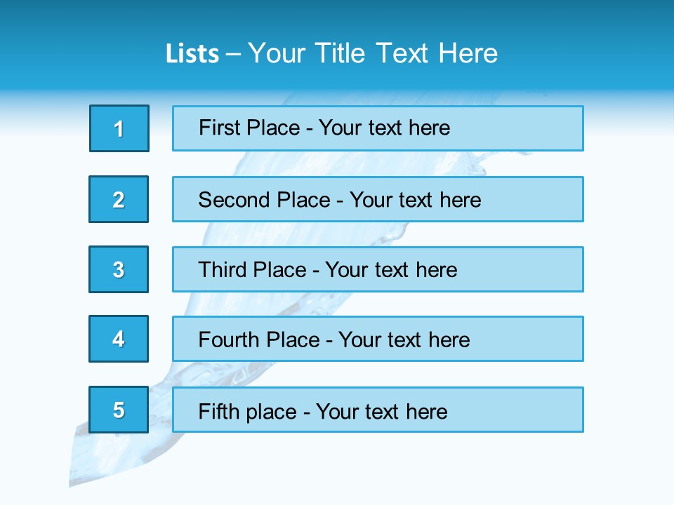 Thirst Thirsty Fresh PowerPoint Template