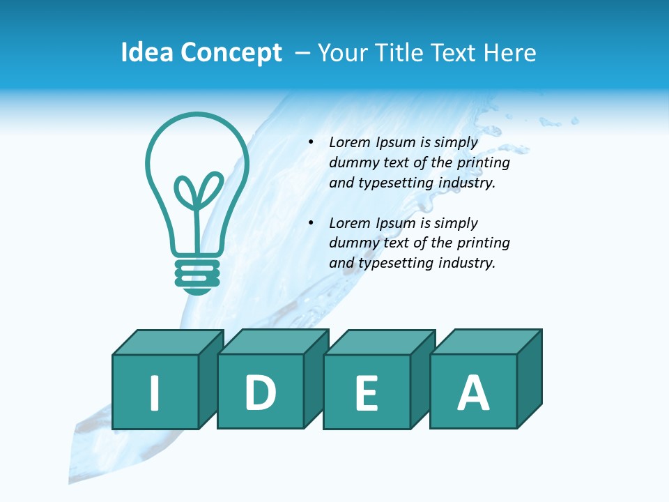 Thirst Thirsty Fresh PowerPoint Template