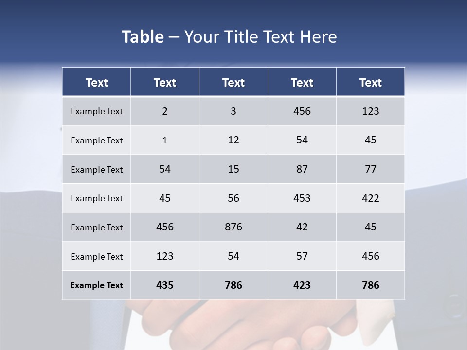 Union Pair Agreement PowerPoint Template