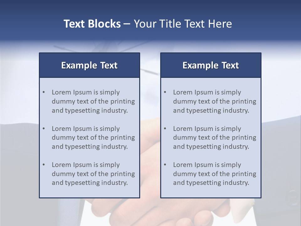 Union Pair Agreement PowerPoint Template