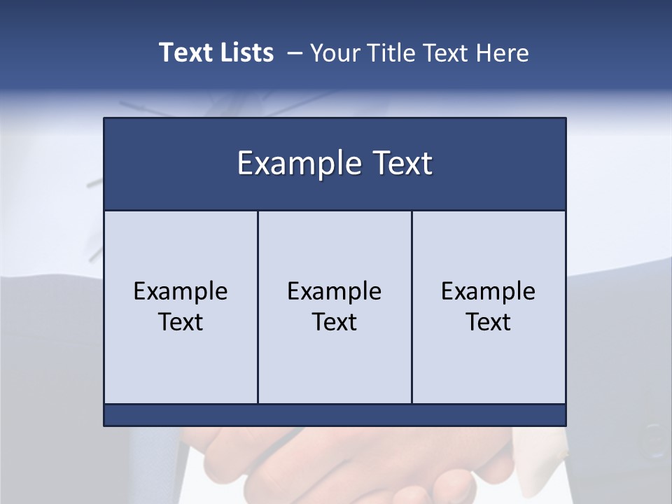 Union Pair Agreement PowerPoint Template