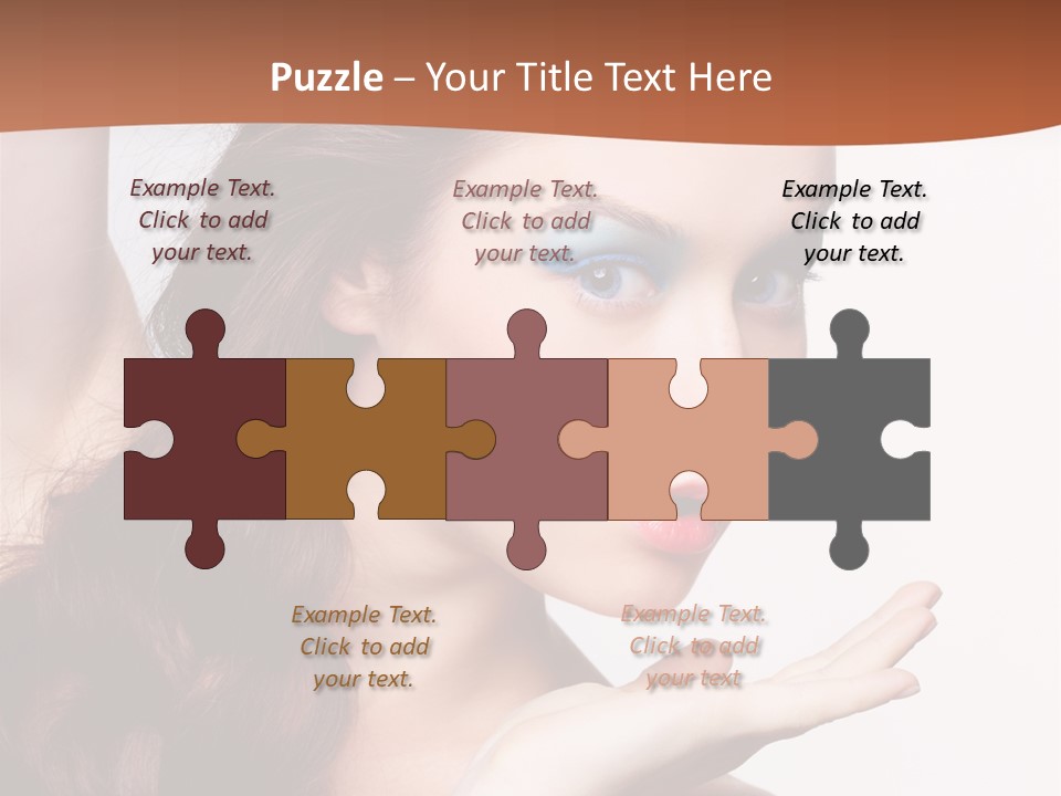 Sensuality Surprise Body PowerPoint Template