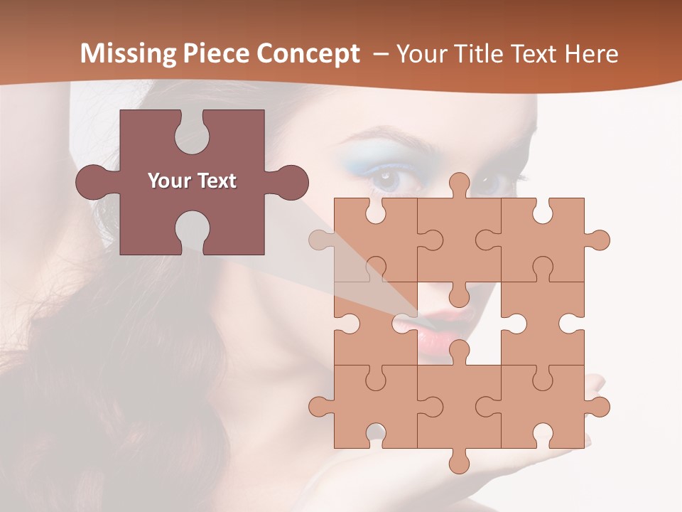 Sensuality Surprise Body PowerPoint Template