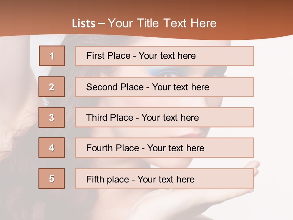 Sensuality Surprise Body PowerPoint Template