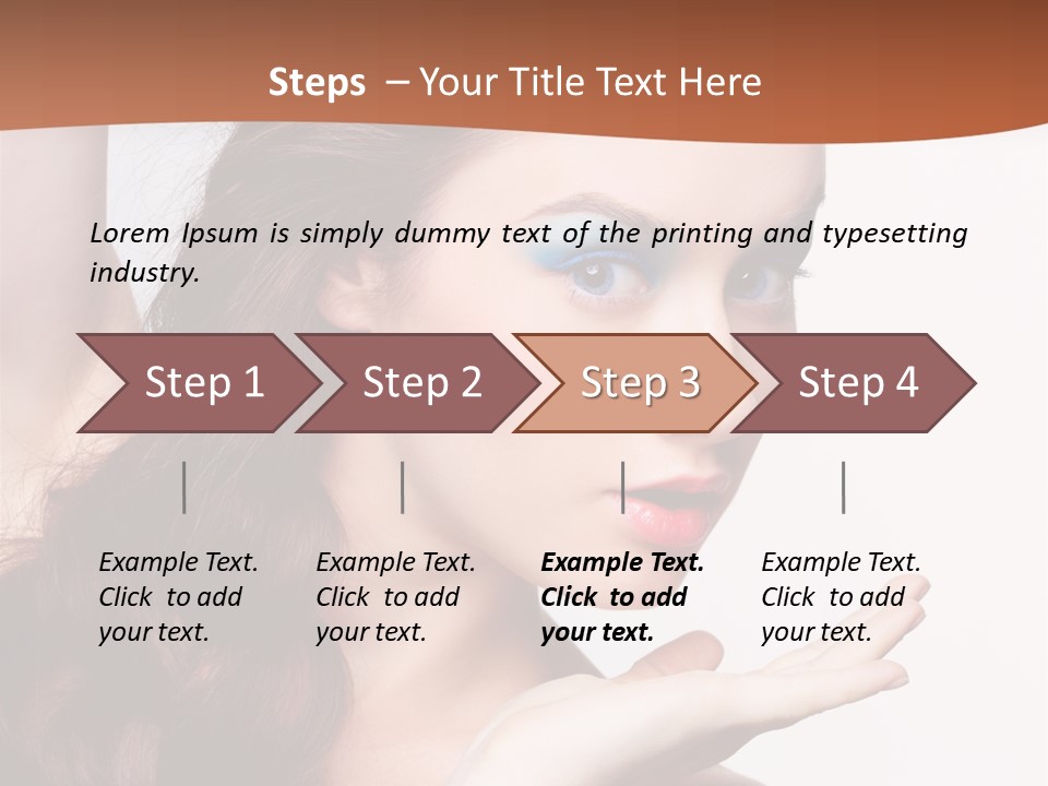 Sensuality Surprise Body PowerPoint Template