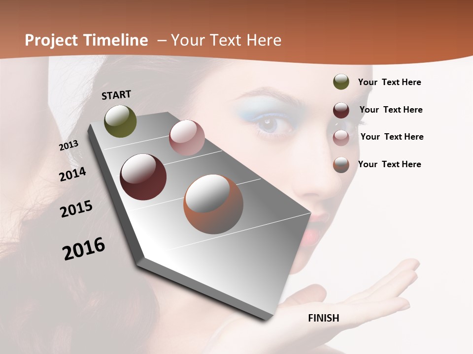 Sensuality Surprise Body PowerPoint Template