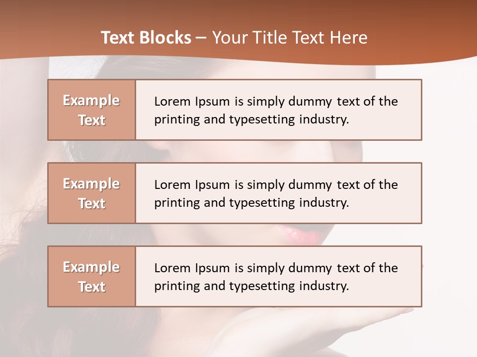 Sensuality Surprise Body PowerPoint Template