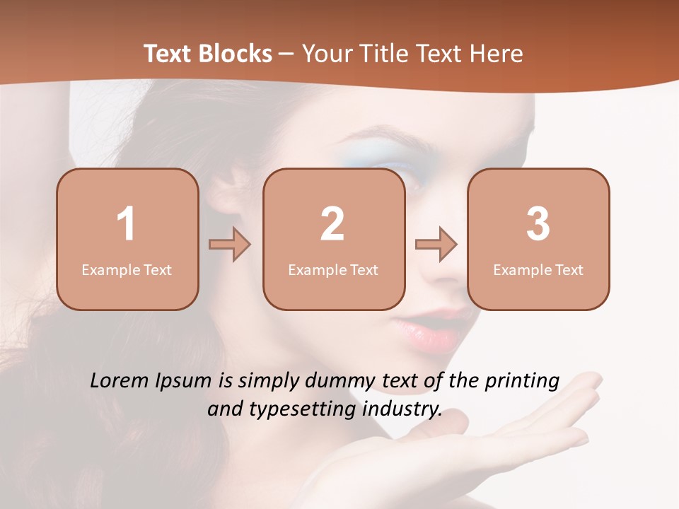 Sensuality Surprise Body PowerPoint Template