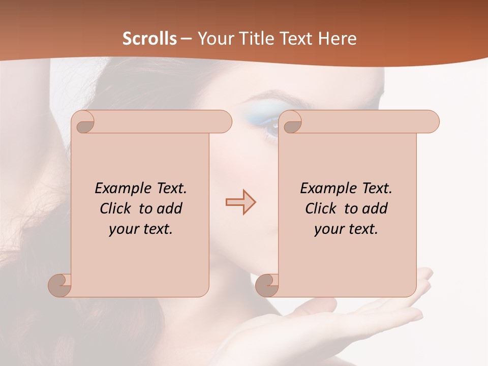 Sensuality Surprise Body PowerPoint Template