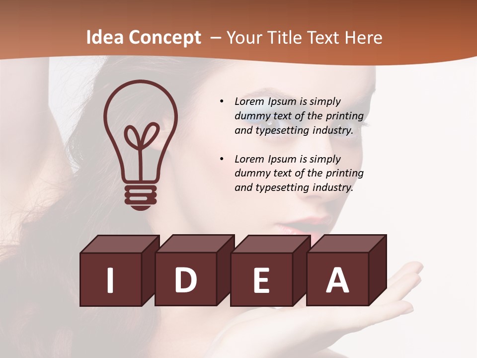 Sensuality Surprise Body PowerPoint Template