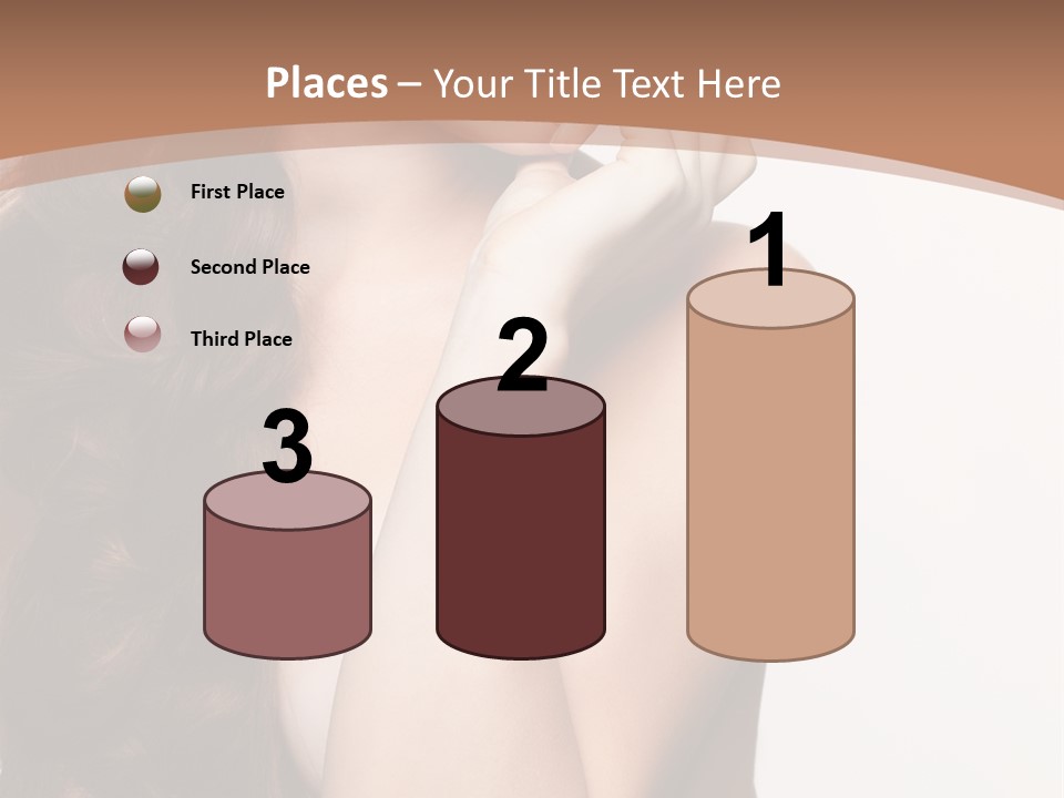 Brunette Braid Girl PowerPoint Template