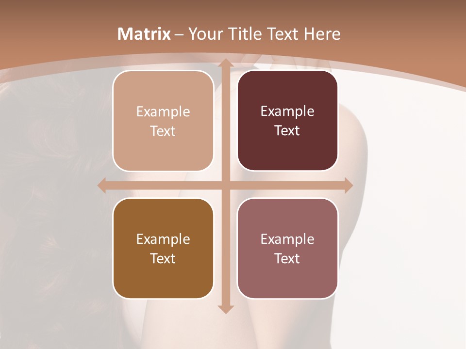 Brunette Braid Girl PowerPoint Template