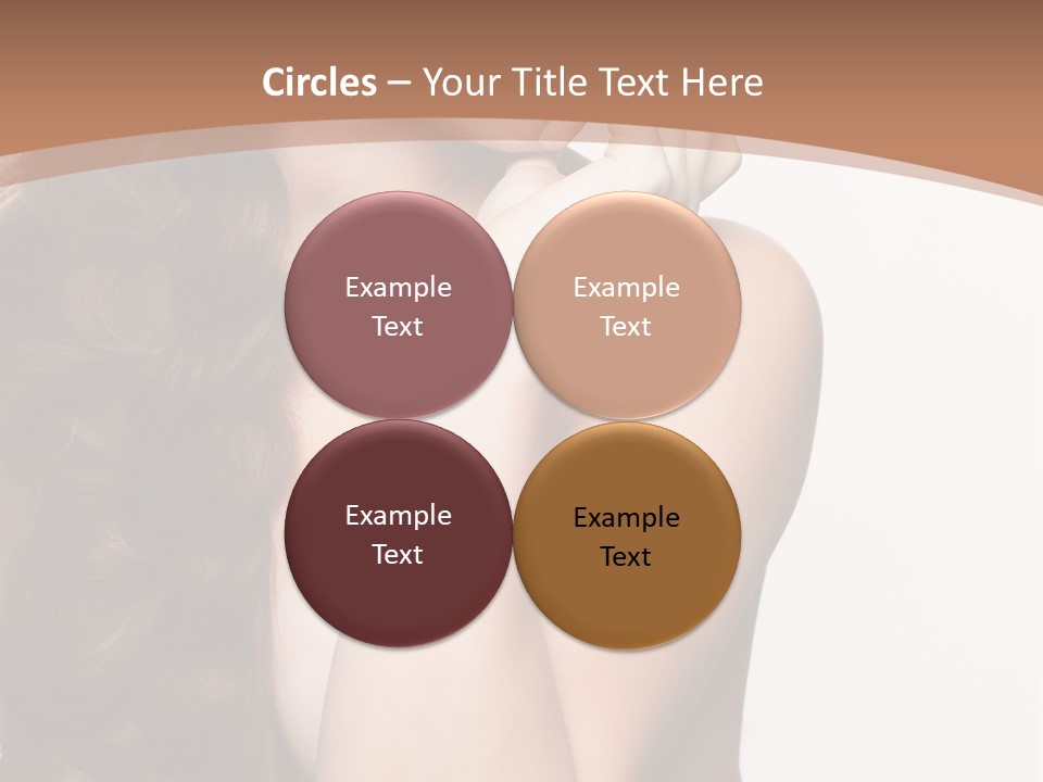 Brunette Braid Girl PowerPoint Template