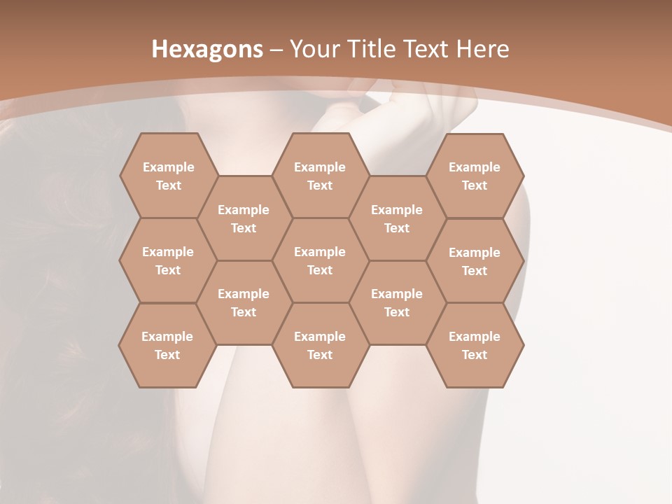 Brunette Braid Girl PowerPoint Template