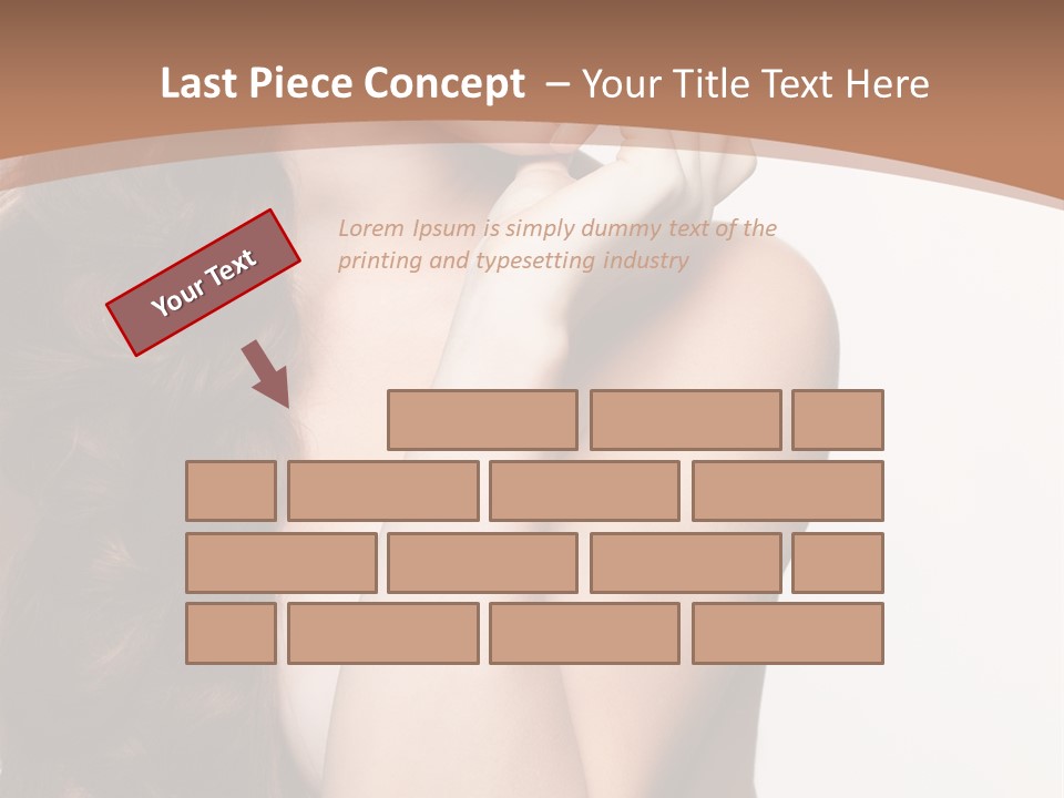 Brunette Braid Girl PowerPoint Template