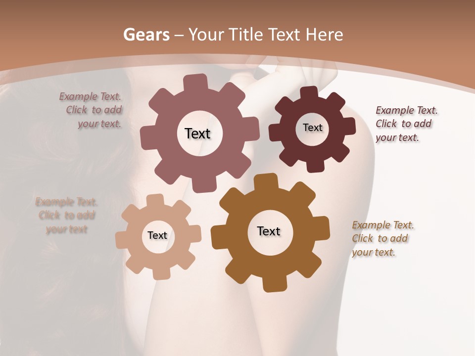 Brunette Braid Girl PowerPoint Template