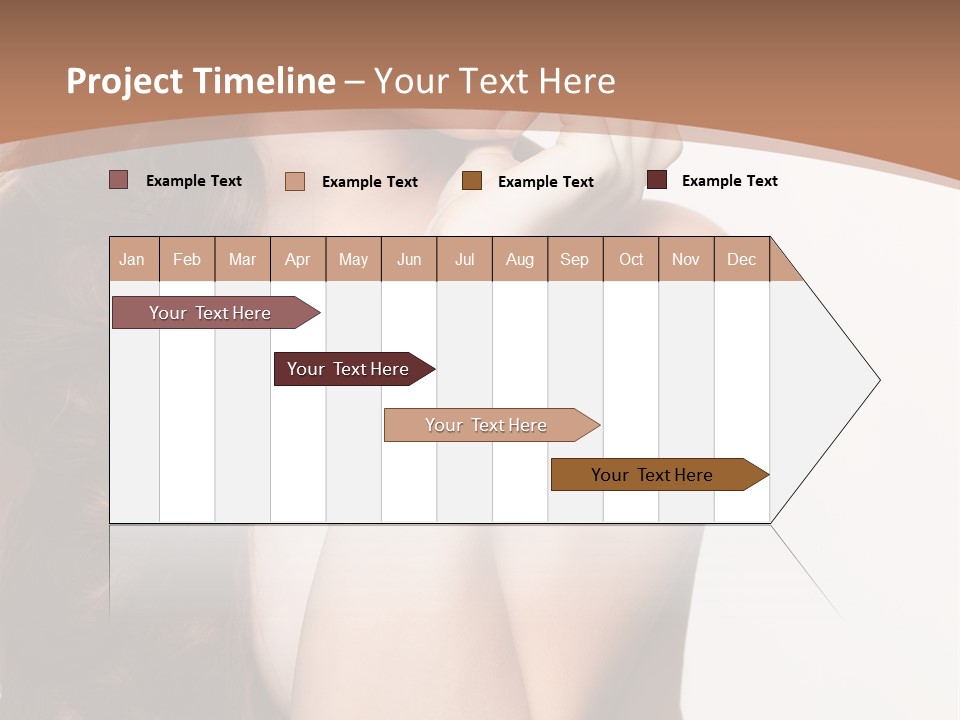 Brunette Braid Girl PowerPoint Template