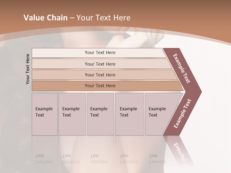 Brunette Braid Girl PowerPoint Template