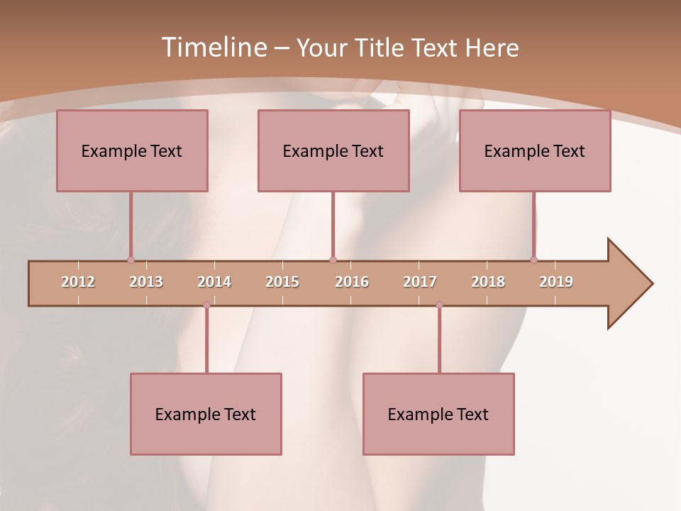 Brunette Braid Girl PowerPoint Template