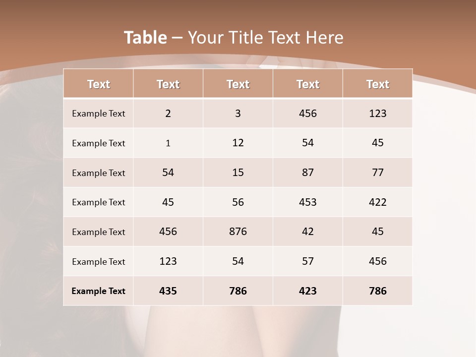 Brunette Braid Girl PowerPoint Template