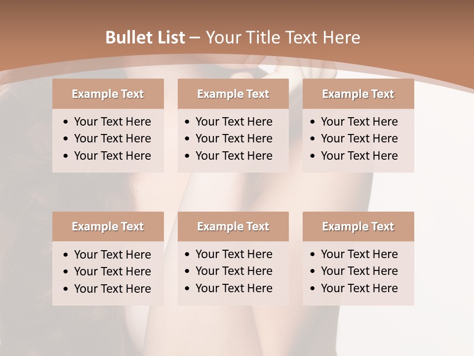 Brunette Braid Girl PowerPoint Template