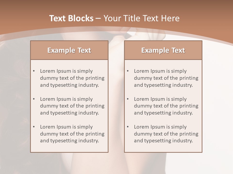 Brunette Braid Girl PowerPoint Template