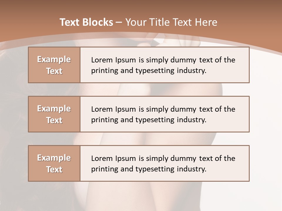 Brunette Braid Girl PowerPoint Template