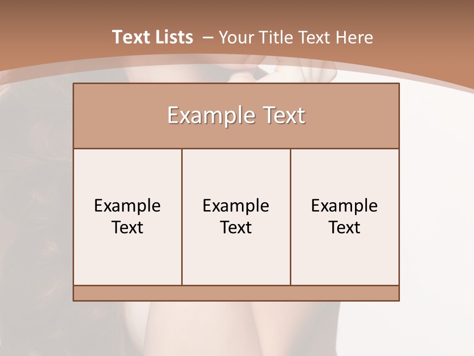 Brunette Braid Girl PowerPoint Template