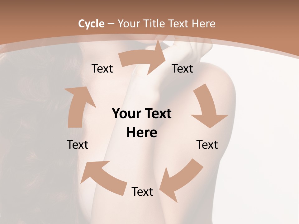 Brunette Braid Girl PowerPoint Template