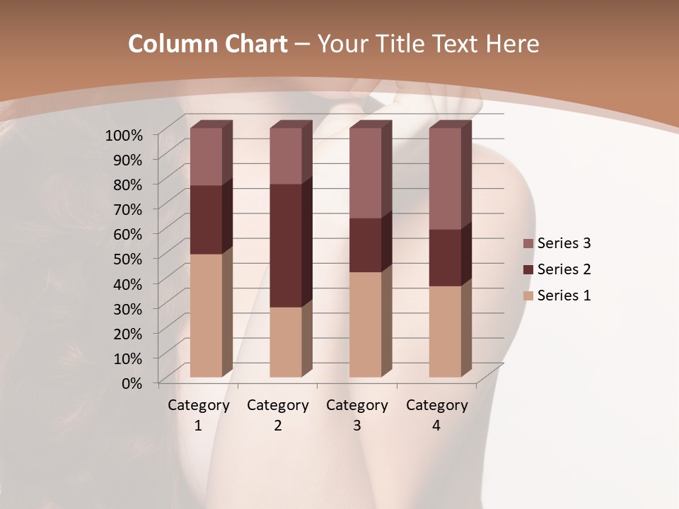 Brunette Braid Girl PowerPoint Template