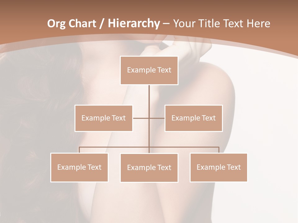 Brunette Braid Girl PowerPoint Template