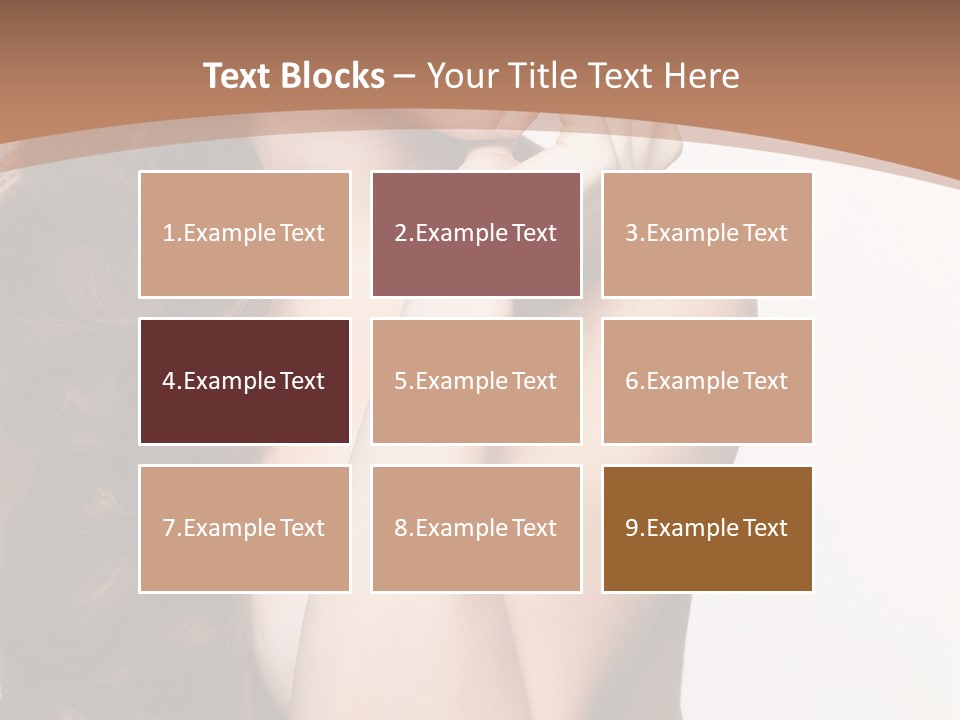 Brunette Braid Girl PowerPoint Template