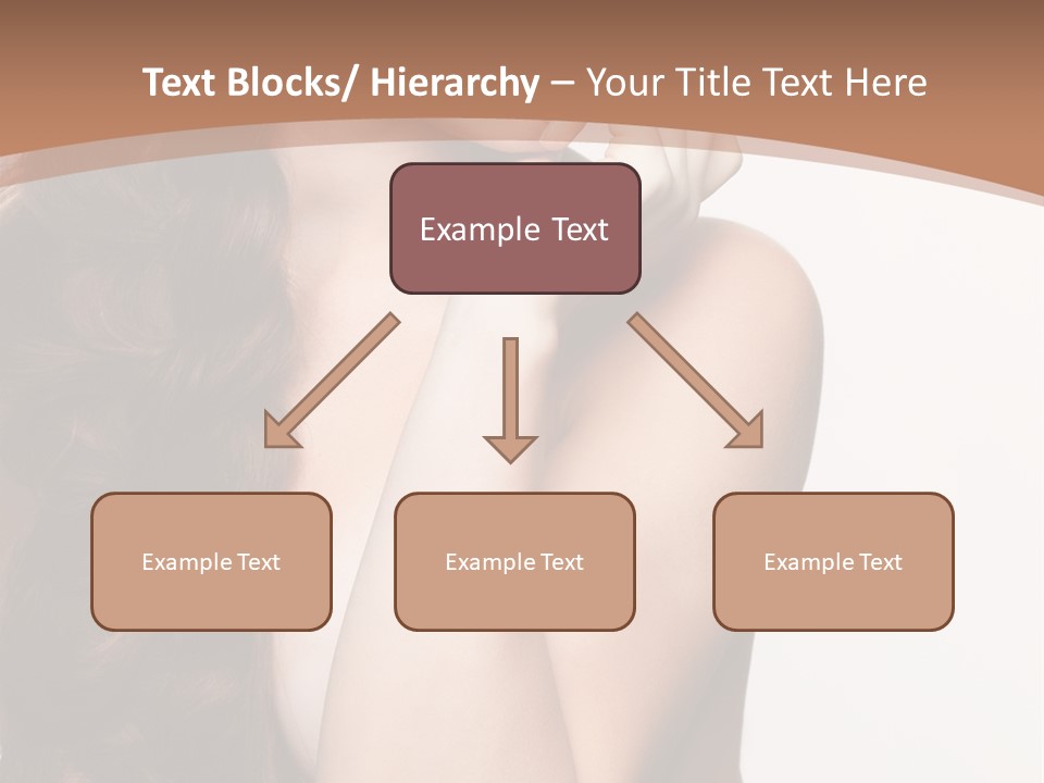 Brunette Braid Girl PowerPoint Template