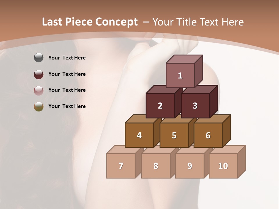 Brunette Braid Girl PowerPoint Template