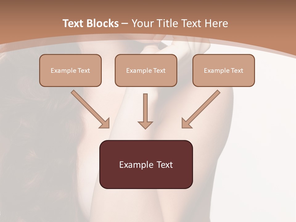 Brunette Braid Girl PowerPoint Template