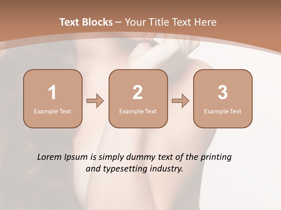 Brunette Braid Girl PowerPoint Template