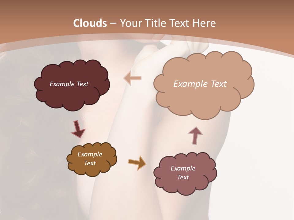 Brunette Braid Girl PowerPoint Template