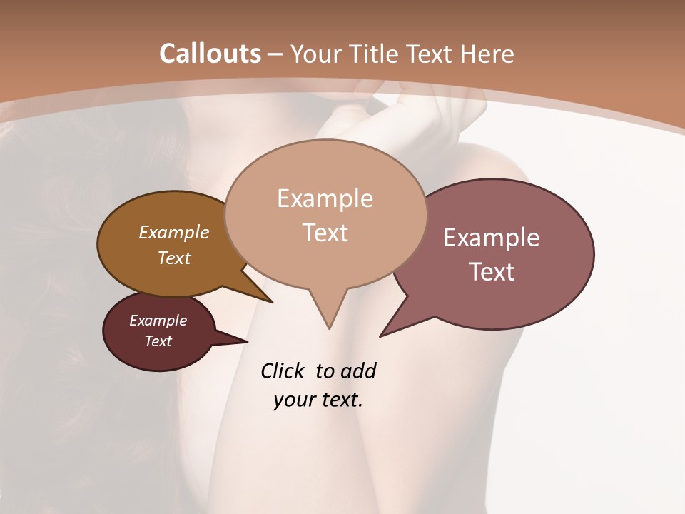 Brunette Braid Girl PowerPoint Template