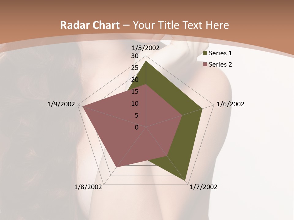 Brunette Braid Girl PowerPoint Template