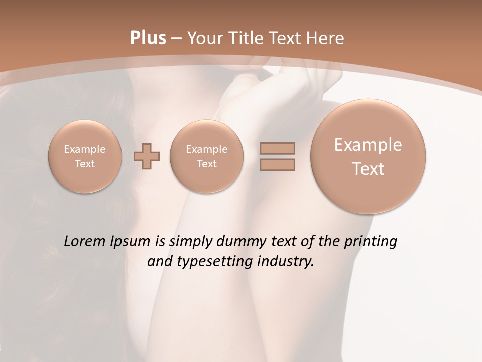 Brunette Braid Girl PowerPoint Template