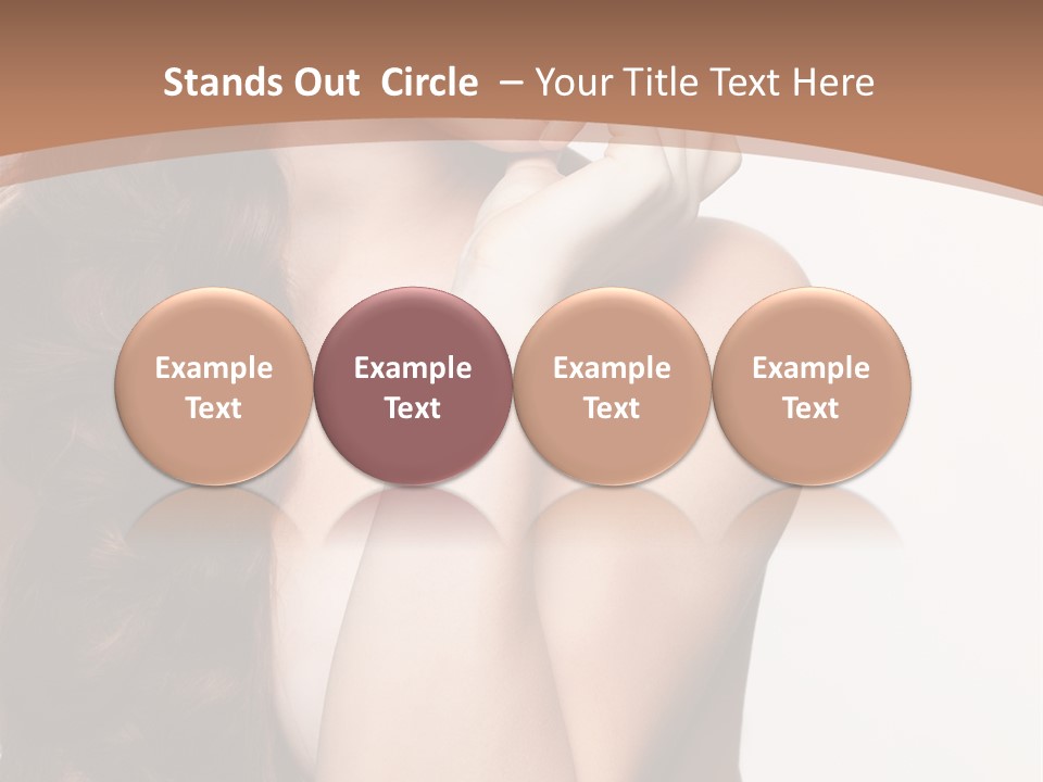 Brunette Braid Girl PowerPoint Template