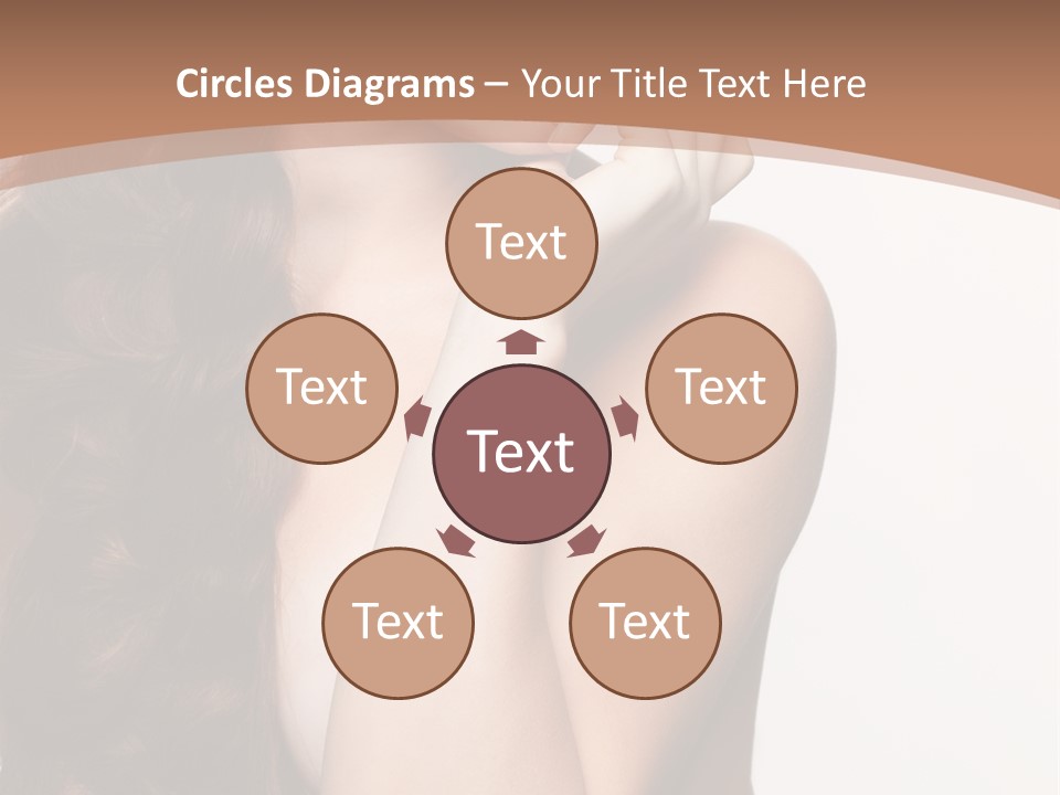 Brunette Braid Girl PowerPoint Template