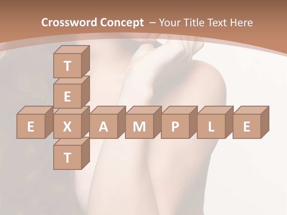 Brunette Braid Girl PowerPoint Template