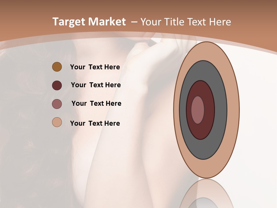 Brunette Braid Girl PowerPoint Template