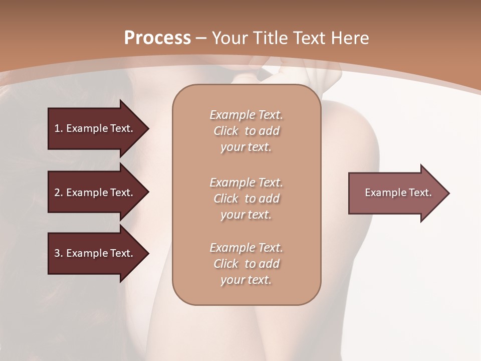 Brunette Braid Girl PowerPoint Template